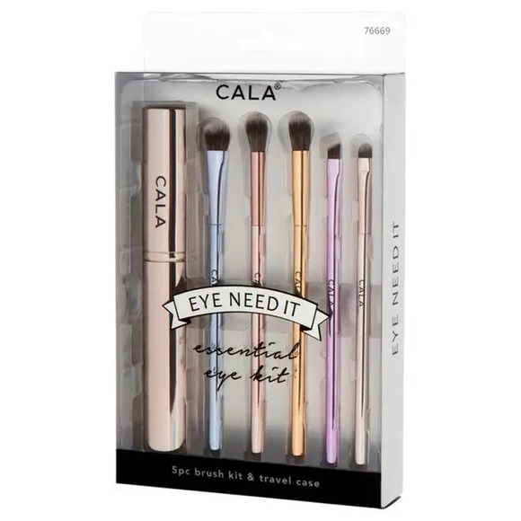 Cala "Eye Need It" Essential Eye Kit Brushes & Travel Case - Picture 2 of 2